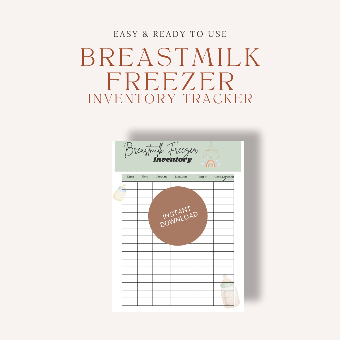 Milk Freezer Inventory Tracker (Printable)