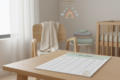 Breastmilk Freezer Inventory Tracker in Binder - Alternative Nursery Mockup